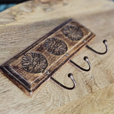 Indian Handmade Carved Solid Wood Wall Hanger 161